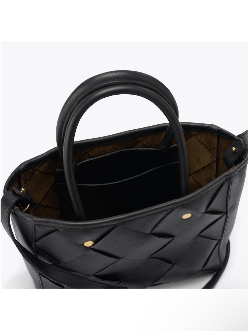 NEW Nisolo Handwoven Carry-All Satchel in Black - Picture 15 of 15